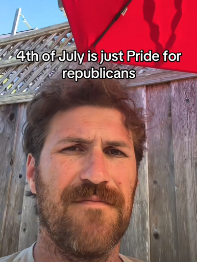 4th of July is just Pride for republicans (TikTok screenshot)